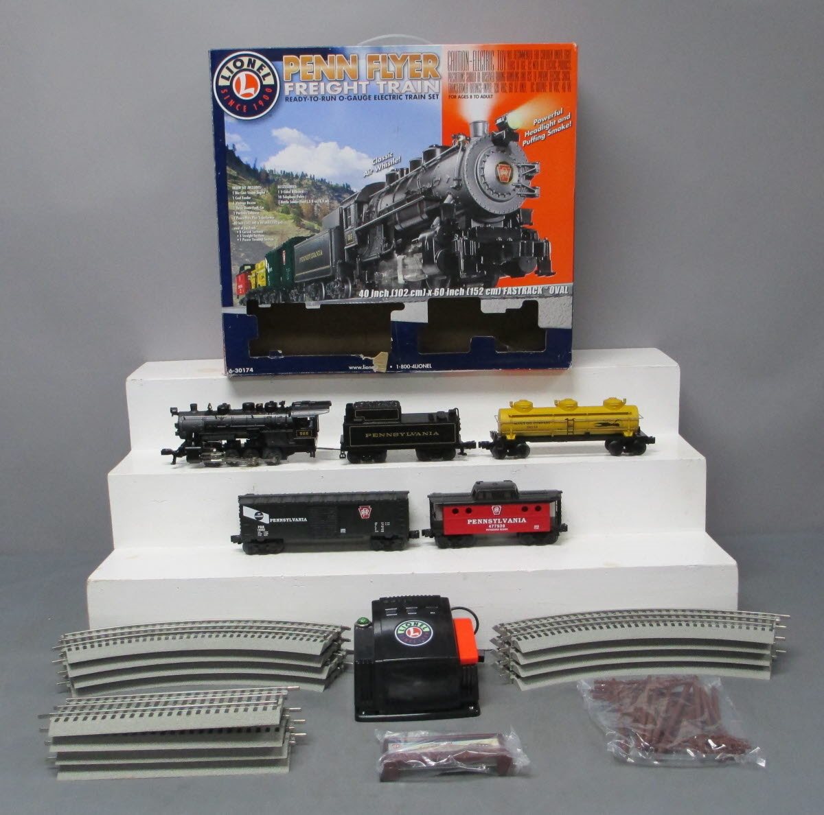 Lionel 6-30174 Pennsylvania Flyer O Gauge Steam Freight Train Set