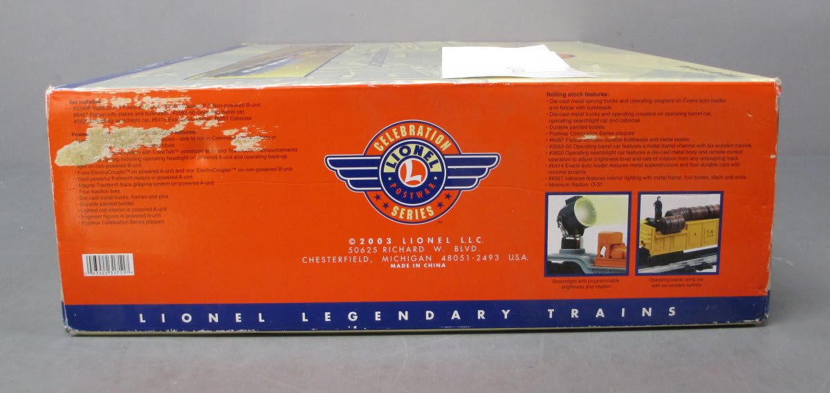 Lionel 6-31711 O Gauge  PWC Wabash Diesel Freight Train Set #1563W LN/Box