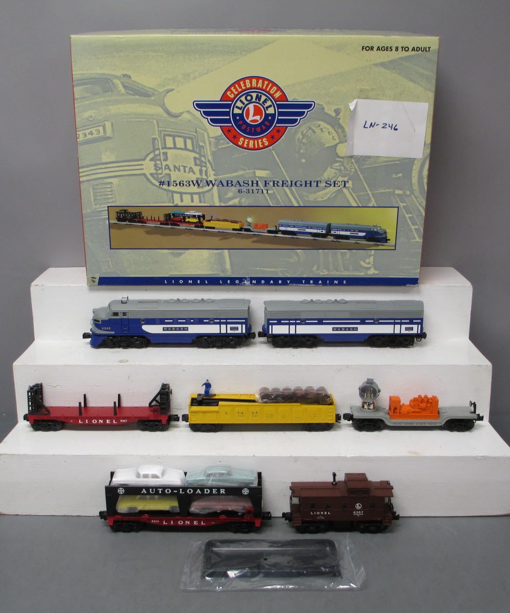 Lionel 6-31711 O Gauge  PWC Wabash Diesel Freight Train Set #1563W MT/Box