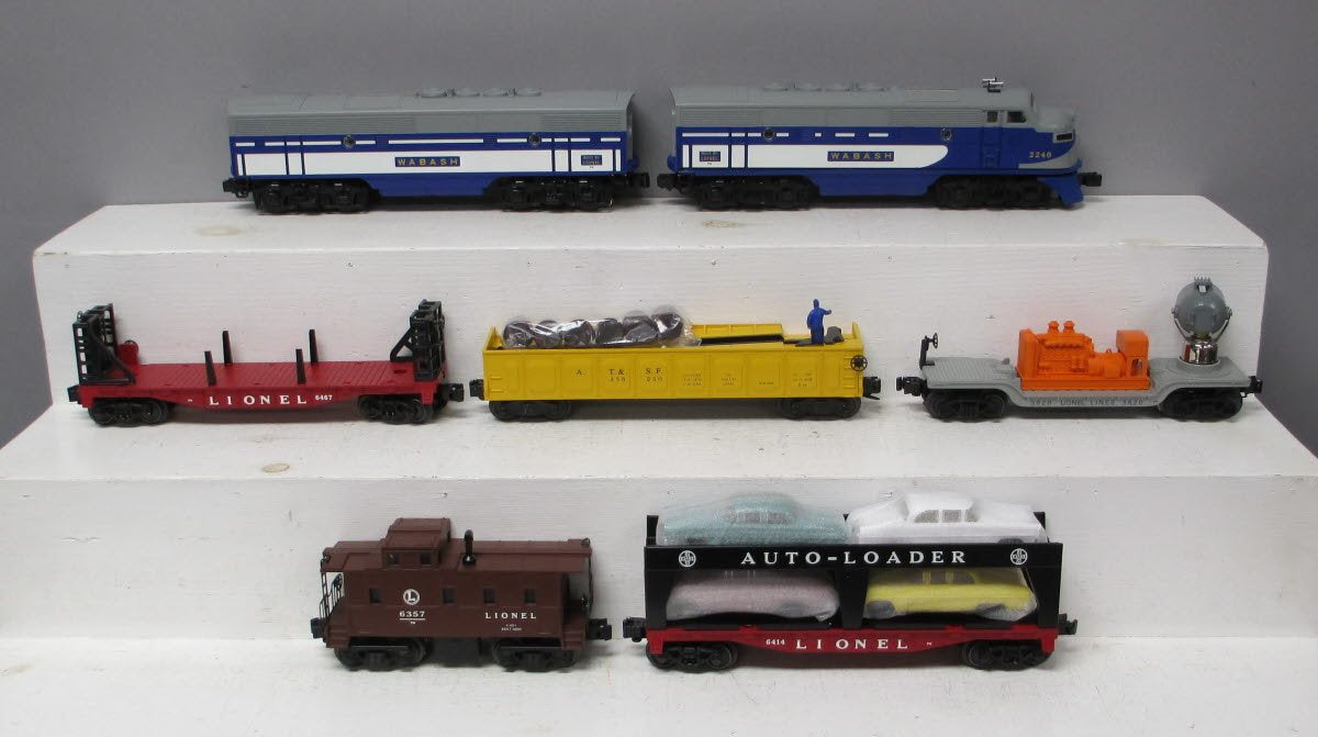 Lionel 6-31711 O Gauge  PWC Wabash Diesel Freight Train Set #1563W MT/Box