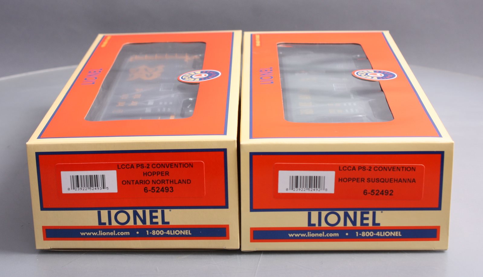 Lionel 6-52491 O Gauge LCCA PS-2 Hopper Car #20081, #20082 LN/Box