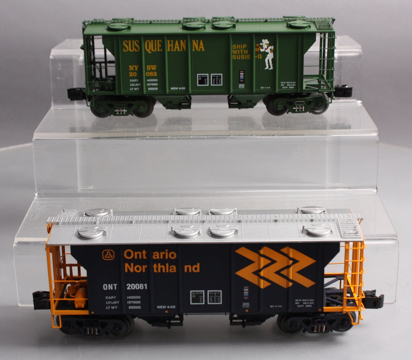 Lionel 6-52491 O Gauge LCCA PS-2 Hopper Car #20081, #20082 LN/Box
