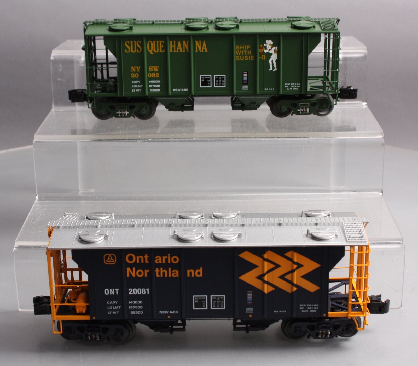 Lionel 6-52491 O Gauge LCCA PS-2 Hopper Car #20081, #20082 LN/Box
