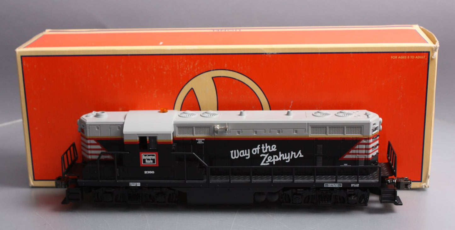 Lionel 6-18569 O Burlington Way of the Zephyrs GP-9 Diesel Locomotive #2380 LN/Box