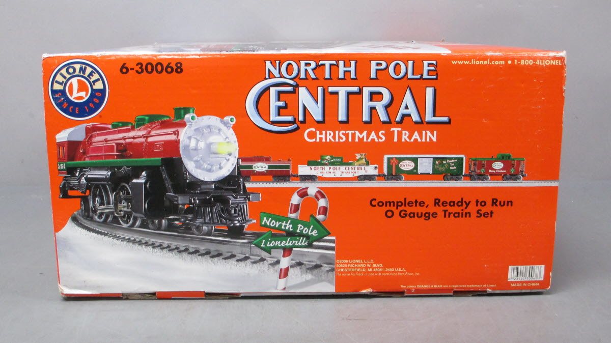 Lionel 6-30068 O North Pole Central Steam Train Set LN/Box