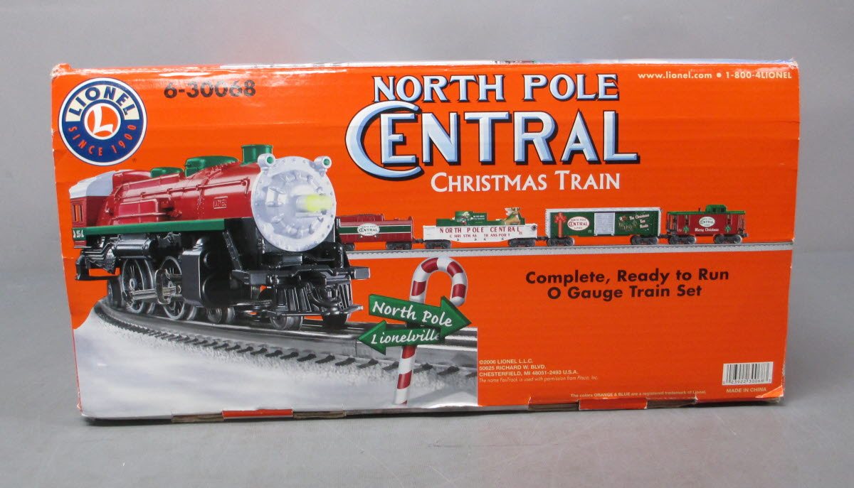 Lionel 6-30068 O North Pole Central Steam Train Set LN/Box