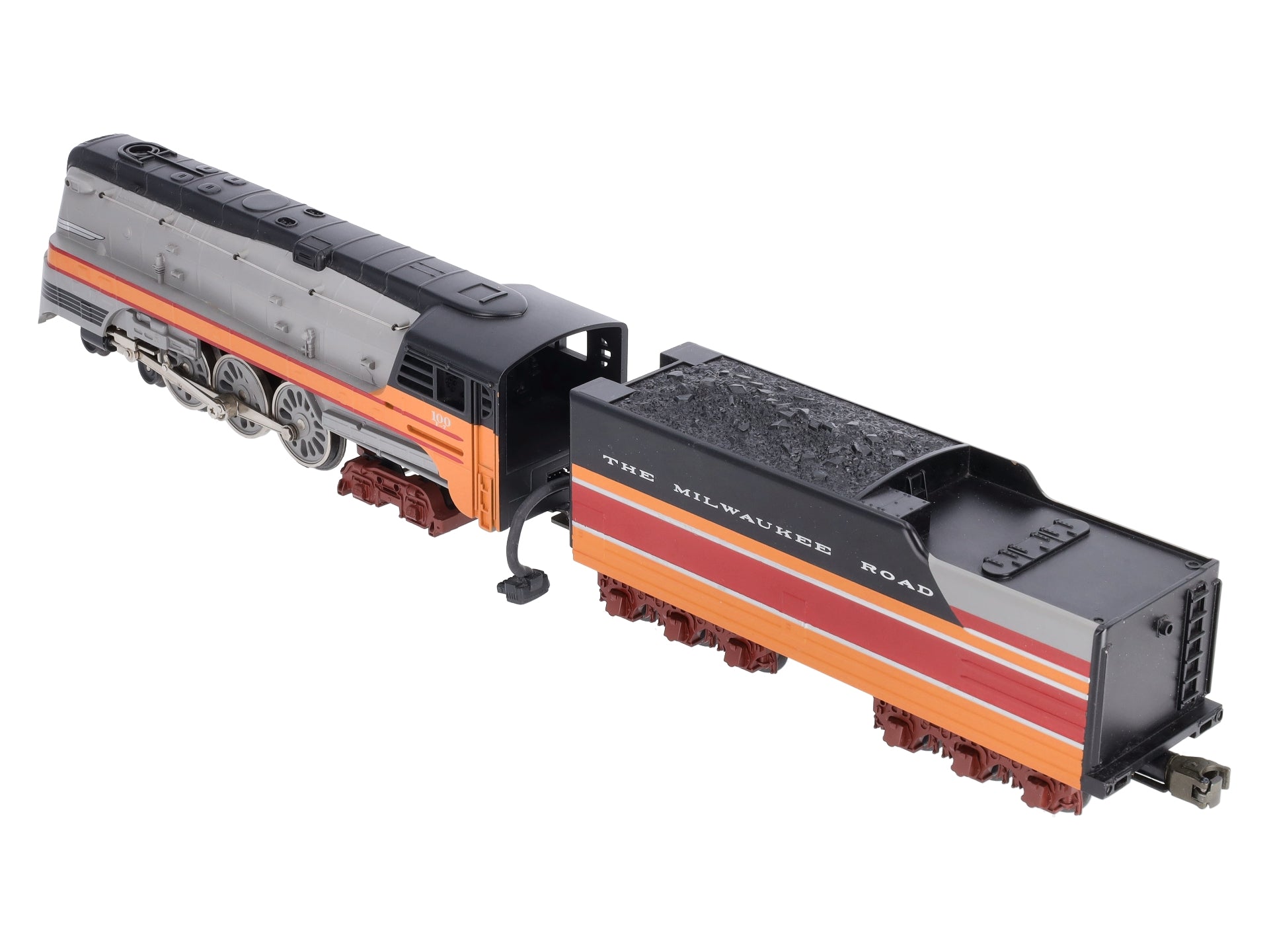 MTH 30-1127-1 O Gauge MILW 4-6-4 Hiawatha Steam Loco & Tender w/PS1 #100 LN/Box