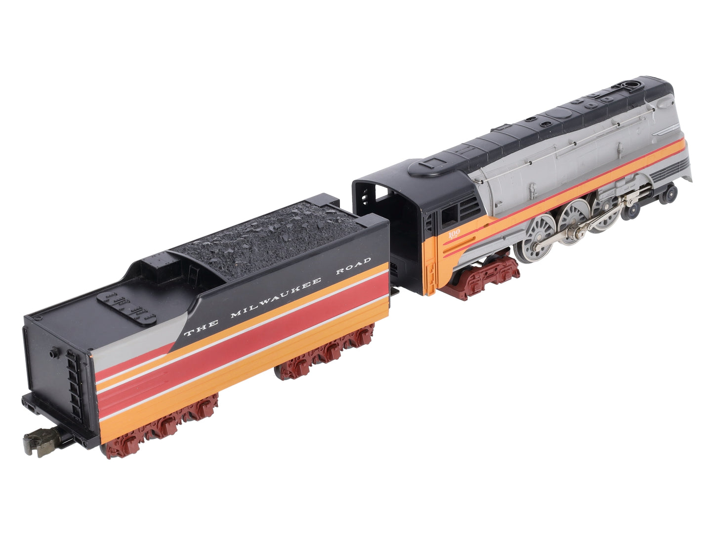 MTH 30-1127-1 O Gauge MILW 4-6-4 Hiawatha Steam Loco & Tender w/PS1 #100 LN/Box