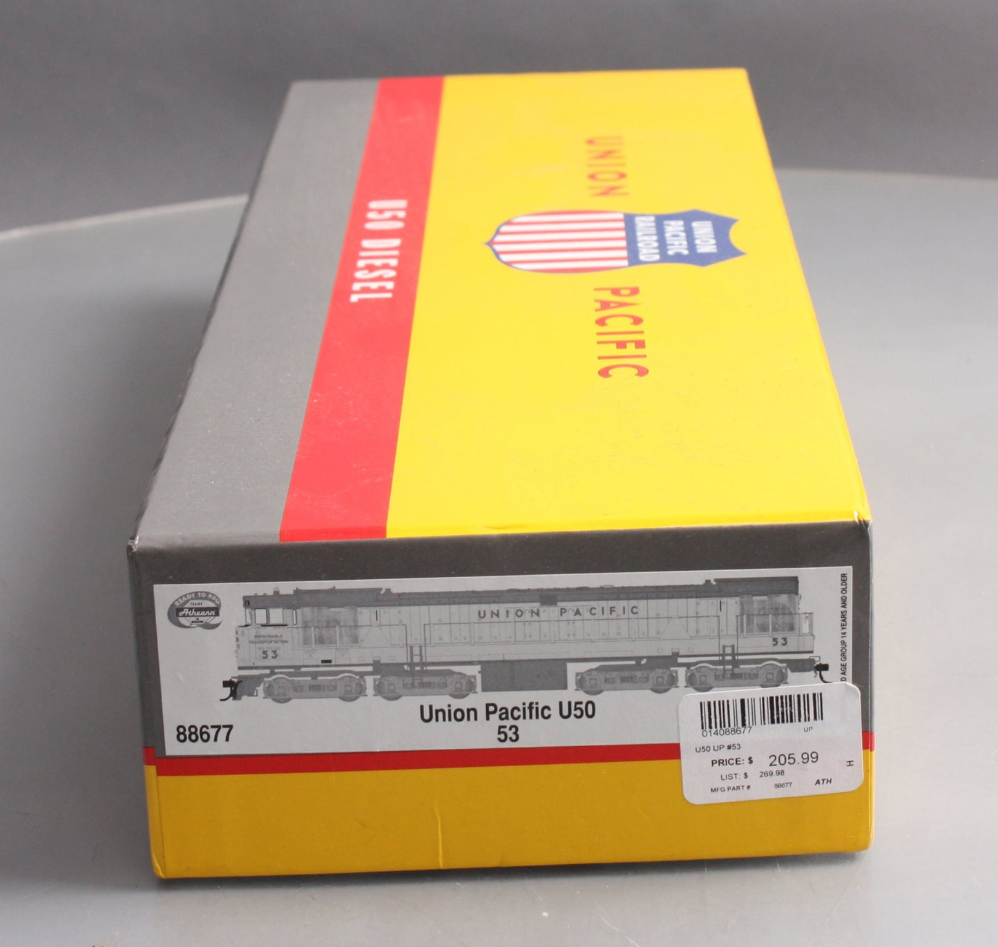 Athearn 88677 HO Scale Union Pacific GE U50 Diesel Locomotive #53