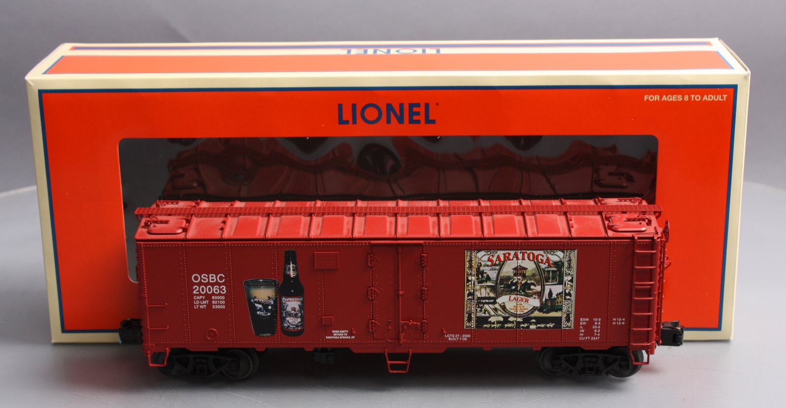 Lionel 6-52413 L.O.T.S. 2006 Convention Saratoga Springs NY Steel-Sided Reefer LN/Box