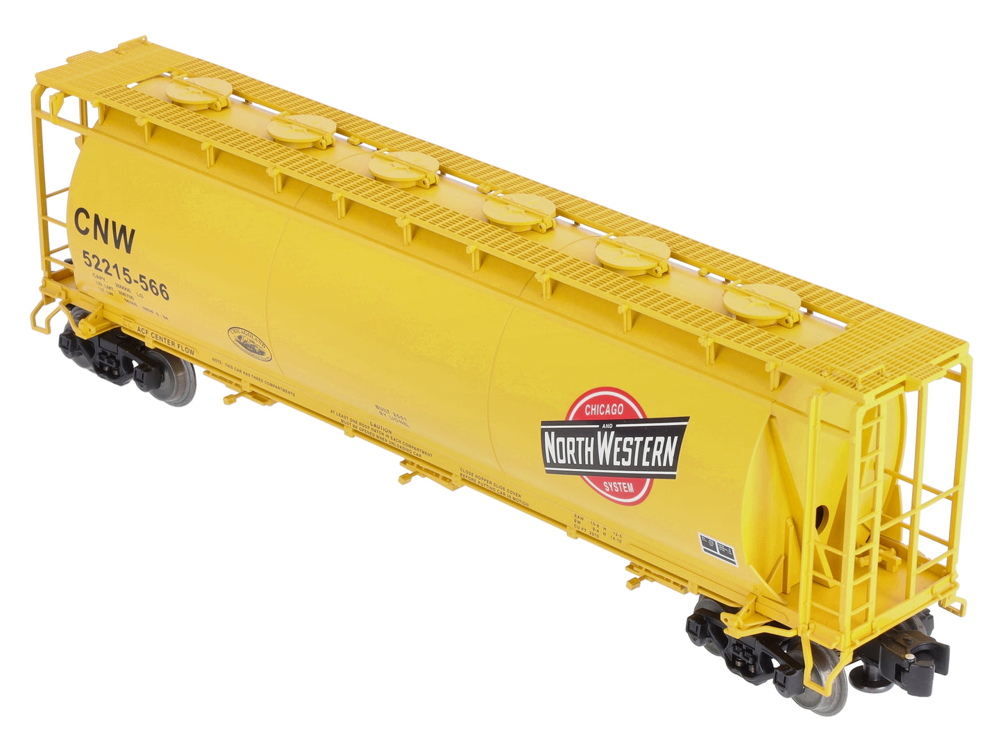 Lionel 6-52215 O Gauge CLRC Chicago & North Western Cylindrical Yellow Hopper MT/Box