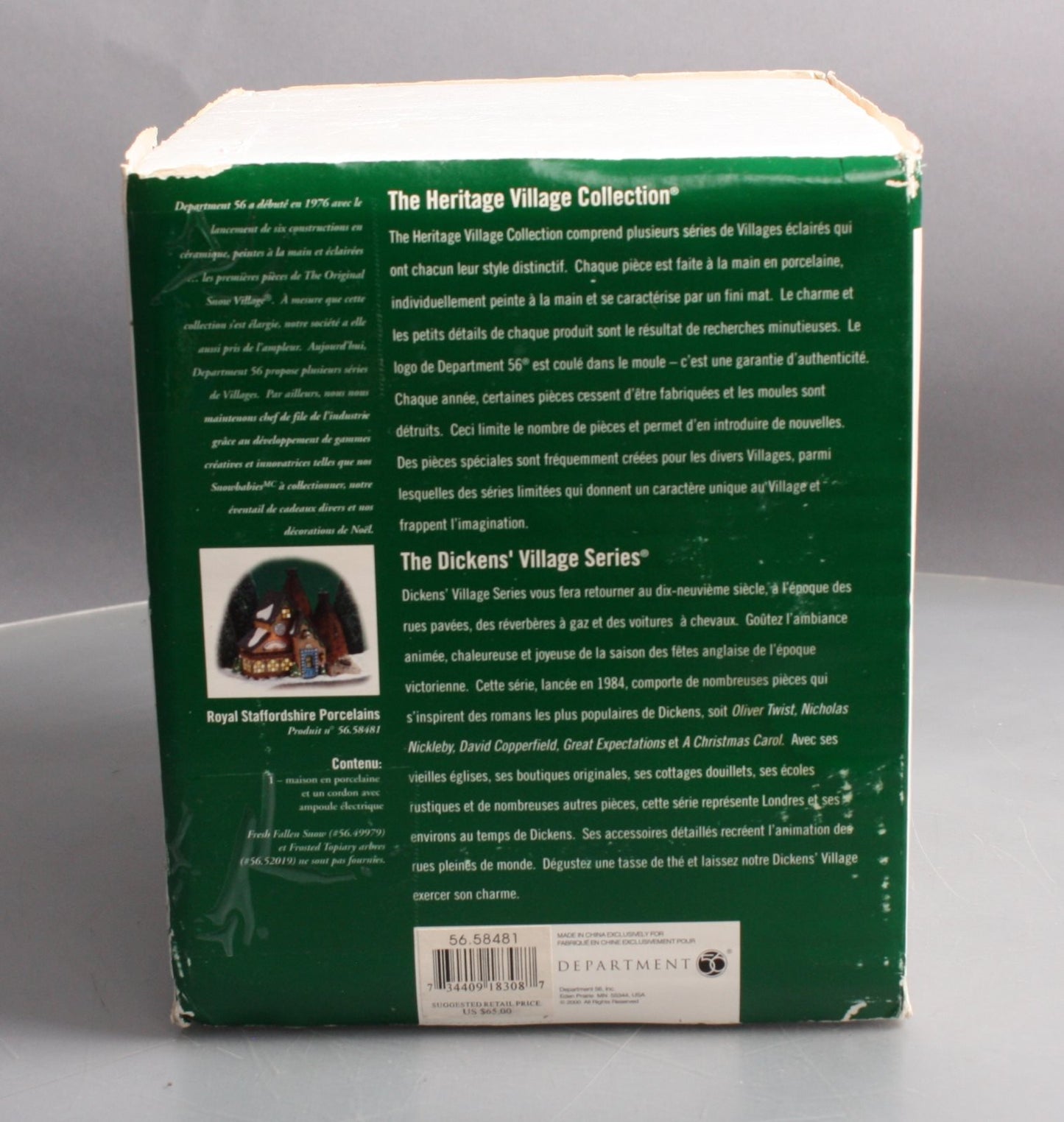 Dept 56 56.58481 Dickens Village Royal Staffordshire Porcelains LN/Box