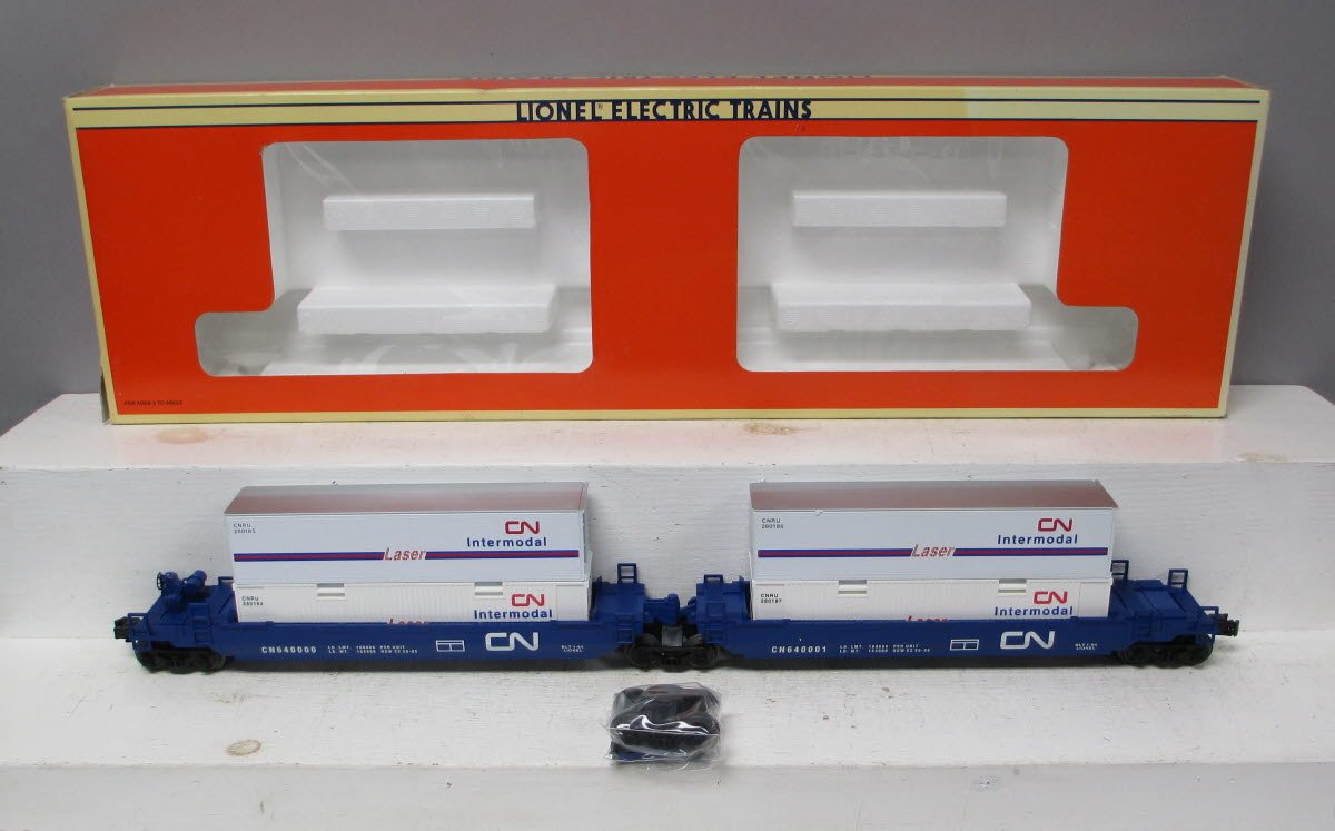 Lionel 6-16912 O Gauge Canadian National Maxi-Stack Intermodal Cars LN/Box