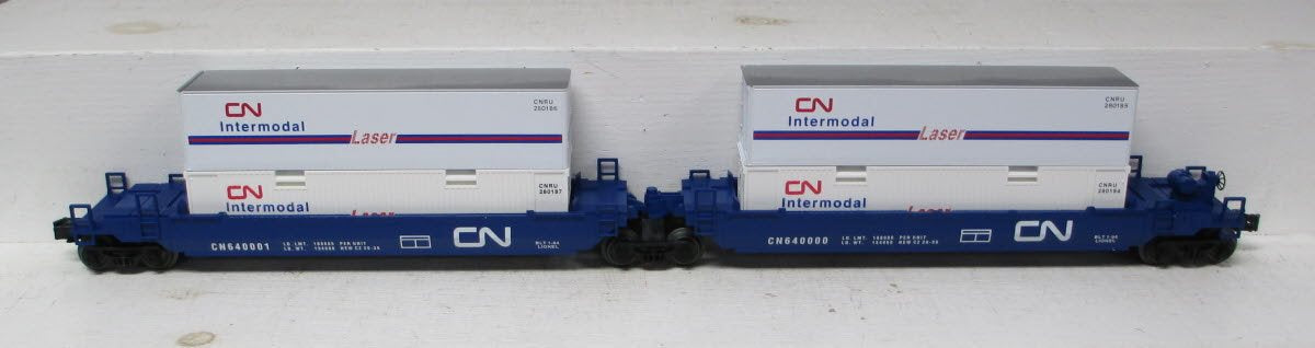 Lionel 6-16912 O Gauge Canadian National Maxi-Stack Intermodal Cars LN/Box