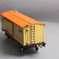 MTH 10-1086 Std. Gauge 500 Series Cream Boxcar #514 with Brass Trim