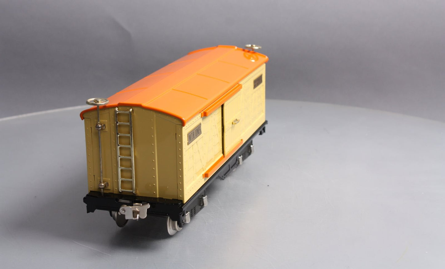 MTH 10-1086 Std. Gauge 500 Series Cream Boxcar #514 with Brass Trim