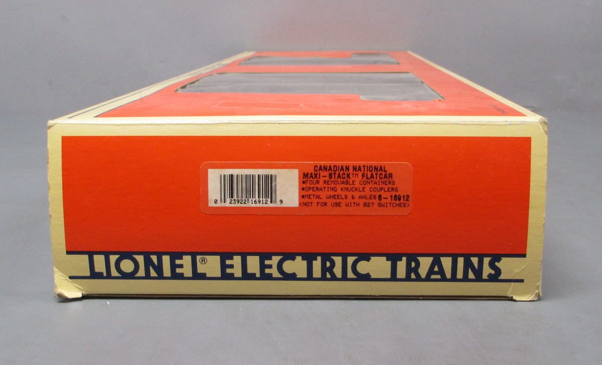 Lionel 6-16912 O Gauge Canadian National Maxi-Stack Intermodal Cars (Set of 2) NIB