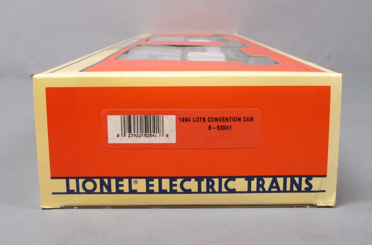 Lionel 6-52041 O Gauge LOTS 1994 Burlington Northern TTUX Flat Car with Trailers EX/Box