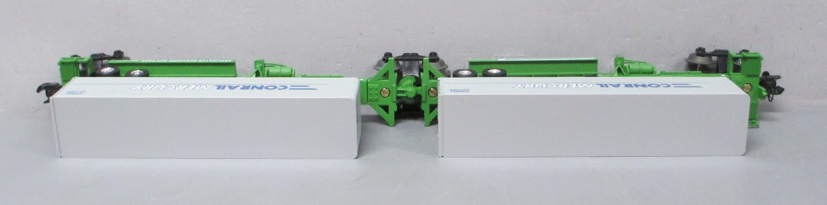 Lionel 6-52041 O Gauge LOTS 1994 Burlington Northern TTUX Flat Car with Trailers LN/Box
