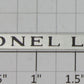 Lionel 264T-150 Nickel "Lionel Lines" Nameplate with Adhesive on Back