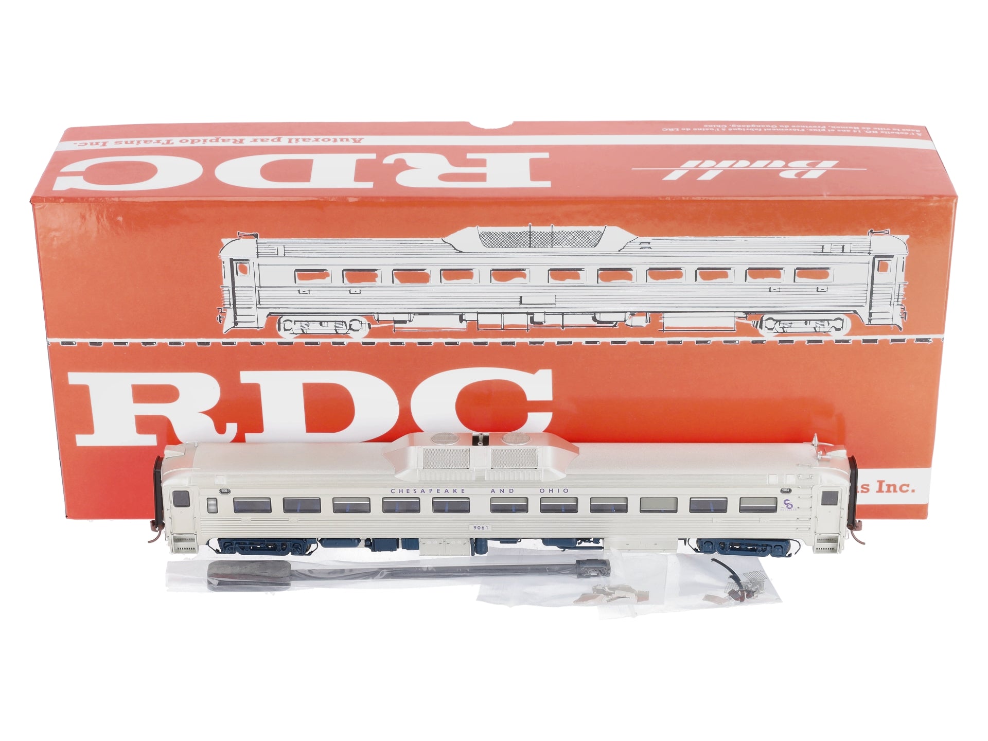 Rapido 16622 HO Chesapeake & Ohio Ph1b Budd RDC-1 with Sound #9061