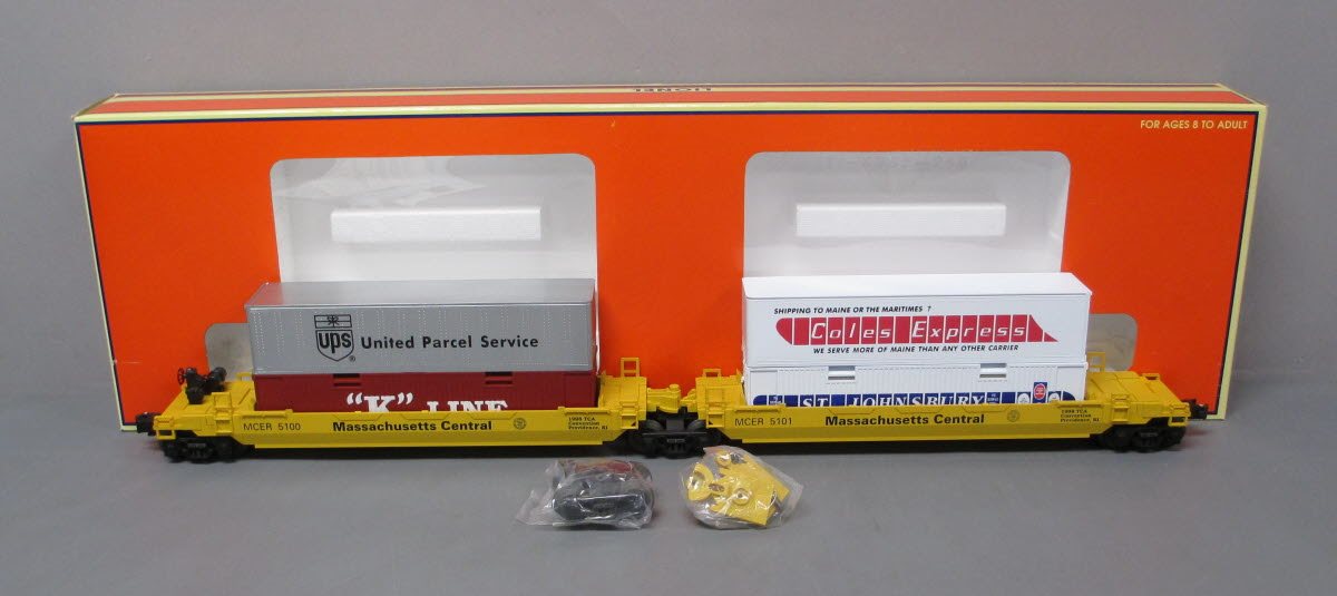 Lionel 6-52142 O 1998 TCA Convention Car Massachusetts Central Maxi-Stack Car NIB