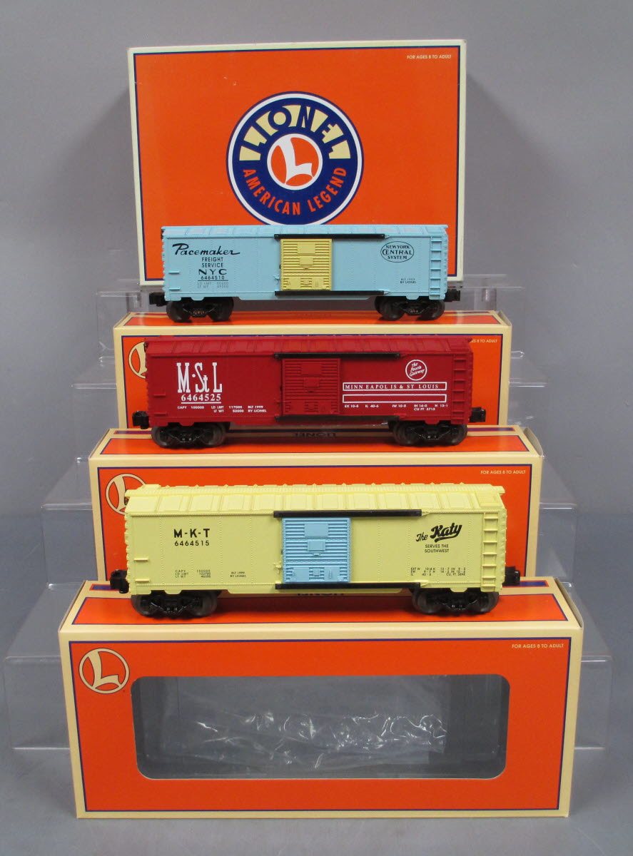 Lionel 6-29267 O Gauge 6464 Series VIII Boxcars (Set of 3) LN/Box