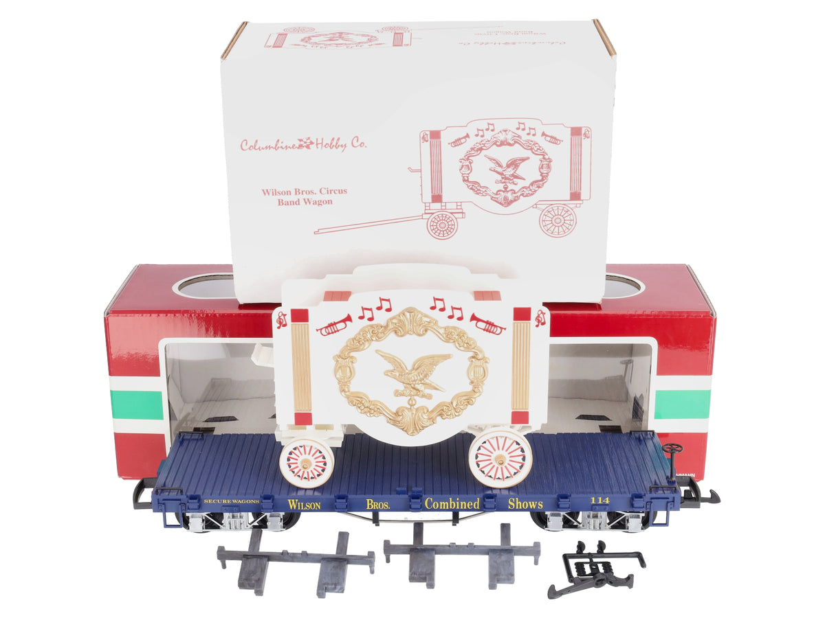 LGB 4060-DG Wilson Brothers Circus Flatcar w/Cage Wagon LN/Box