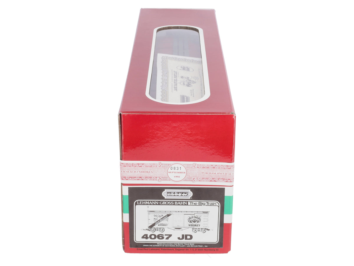 LGB 4067-JD G Scale Jack Daniels Boxcar LN/Box