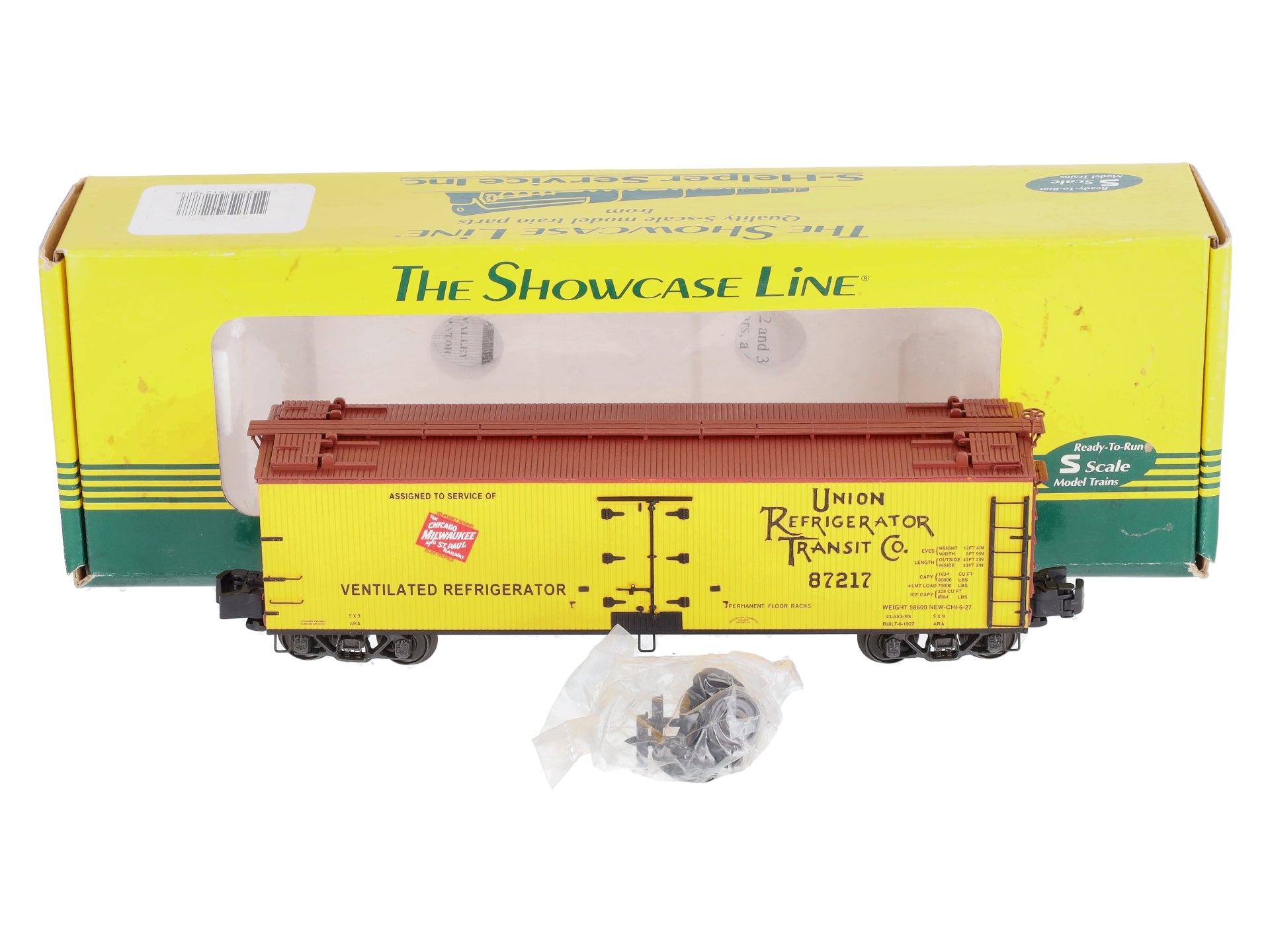 S-Helper Service 01278 S Gauge URTC Milwaukee Reefer Car #87217 LN/Box