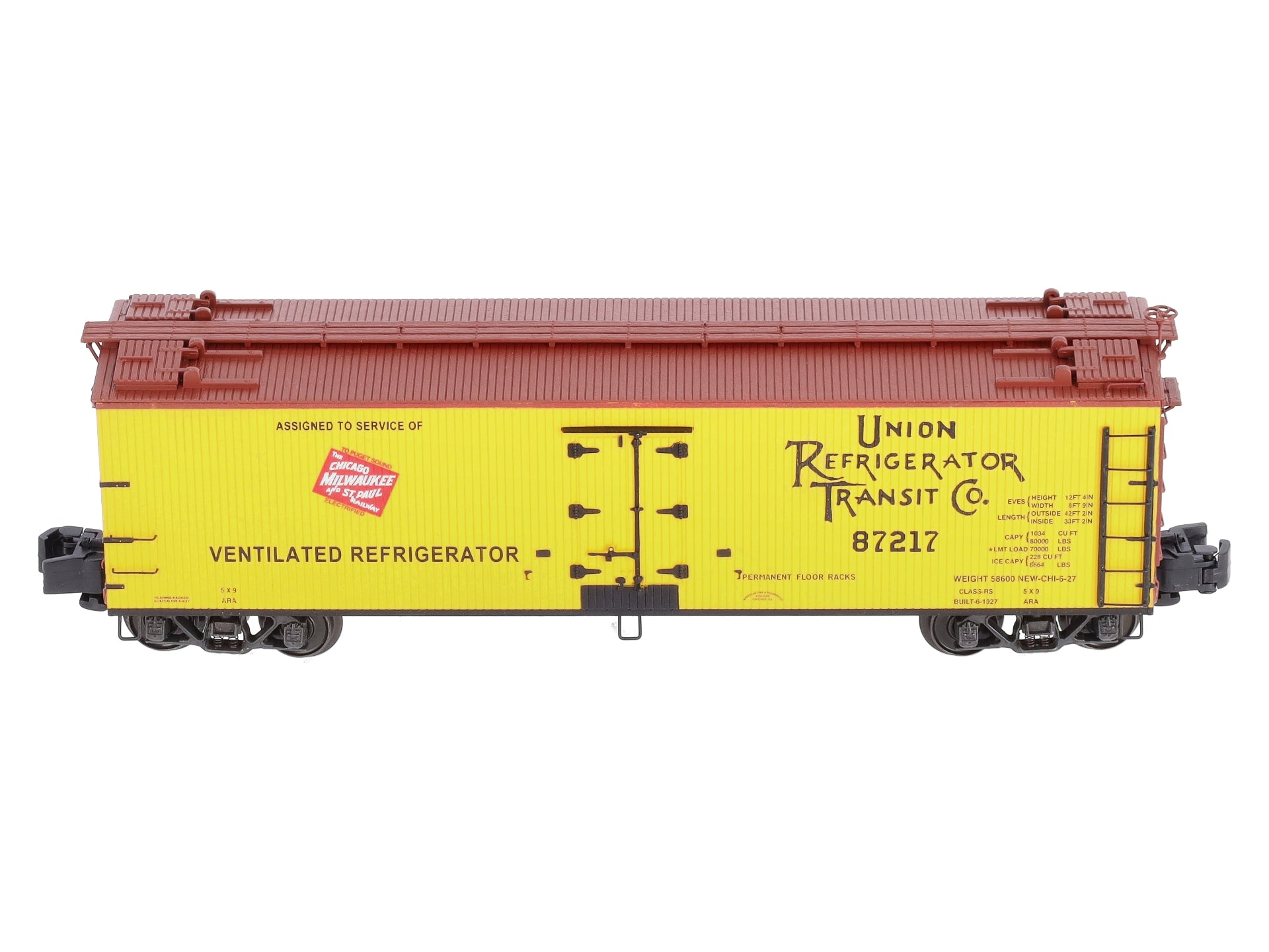 S-Helper Service 01278 S Gauge URTC Milwaukee Reefer Car #87217 LN/Box