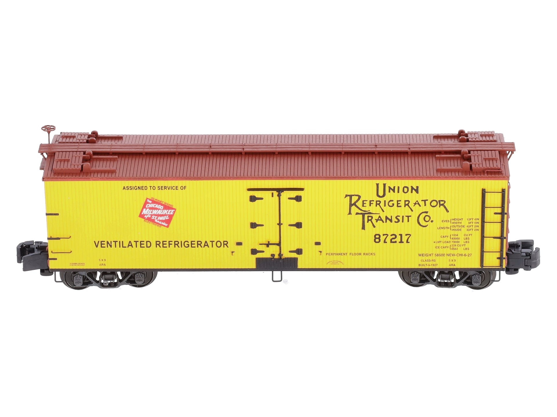 S-Helper Service 01278 S Gauge URTC Milwaukee Reefer Car #87217 LN/Box