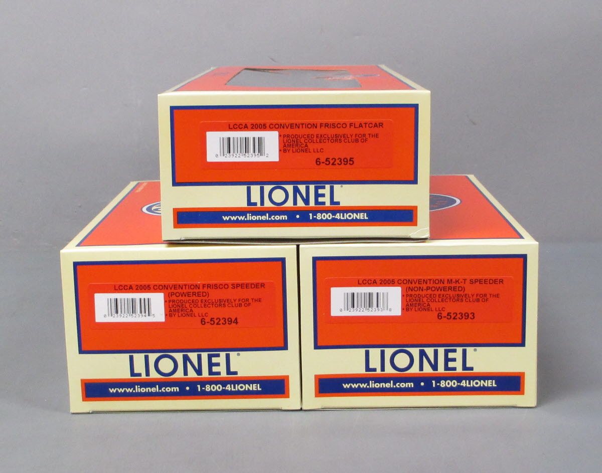 Lionel 6-52396 O Gauge LCCA MLR Frisco Flatcar With 2 Speeders NIB