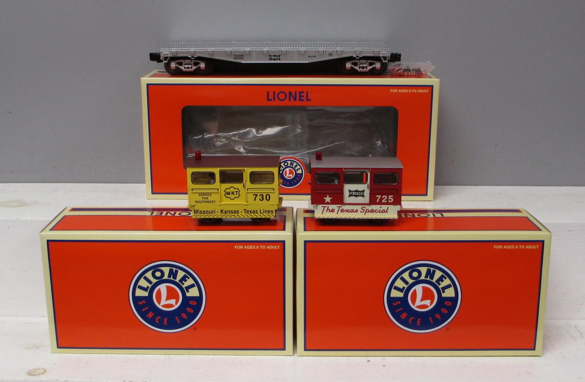 Lionel 6-52396 O Gauge LCCA MLR Frisco Flatcar With 2 Speeders NIB