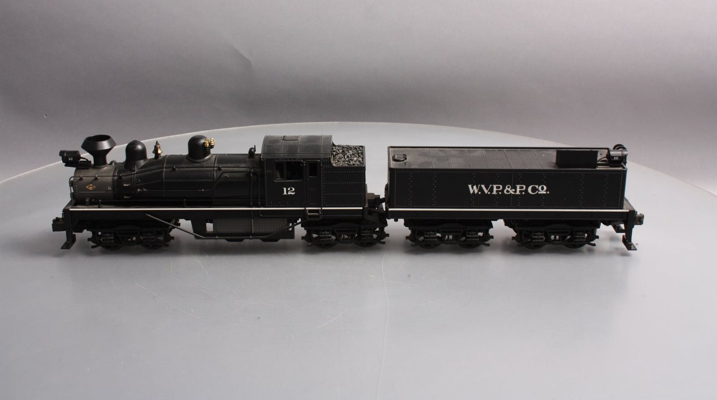 MTH 20-3023-1 O Gauge W.V.P&P Shay Steam Locomotive & Tender w/PS1 #12 EX/Box