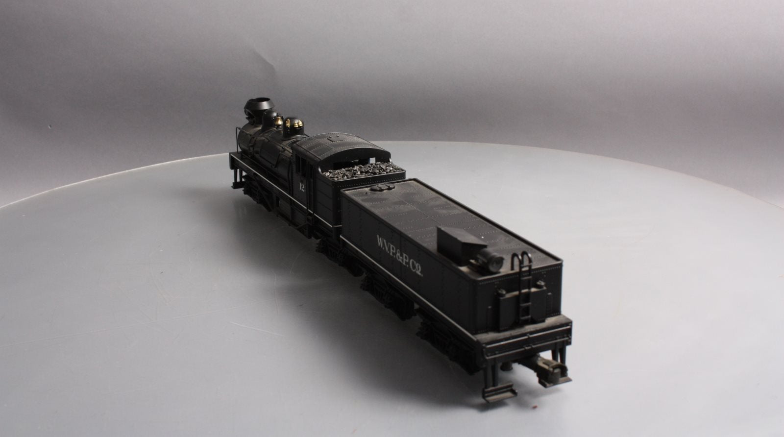 MTH 20-3023-1 O Gauge W.V.P&P Shay Steam Locomotive & Tender w/PS1 #12 EX/Box