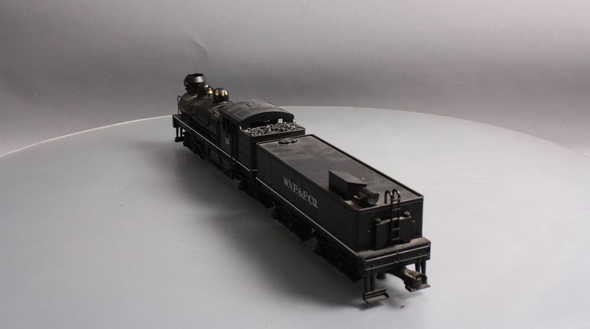 MTH 20-3023-1 O Gauge W.V.P&P Shay Steam Locomotive & Tender #12 w/PS1 EX/Box
