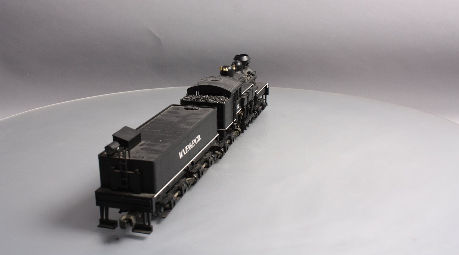 MTH 20-3023-1 O Gauge W.V.P&P Shay Steam Locomotive & Tender w/PS1 #12 EX/Box