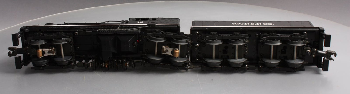 MTH 20-3023-1 O Gauge W.V.P&P Shay Steam Locomotive & Tender w/PS1 #12 EX/Box