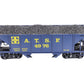 LGB 4076-D02 G Scale ATSF 2-Bay Hopper #4976 (Plastic Wheels) EX