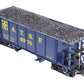 LGB 4076-D02 G Scale ATSF 2-Bay Hopper #4976 (Plastic Wheels) EX