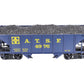 LGB 4076-D02 G Scale ATSF 2-Bay Hopper #4976 (Plastic Wheels) EX