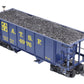 LGB 4076-D02 G Scale ATSF 2-Bay Hopper #4976 (Plastic Wheels) EX