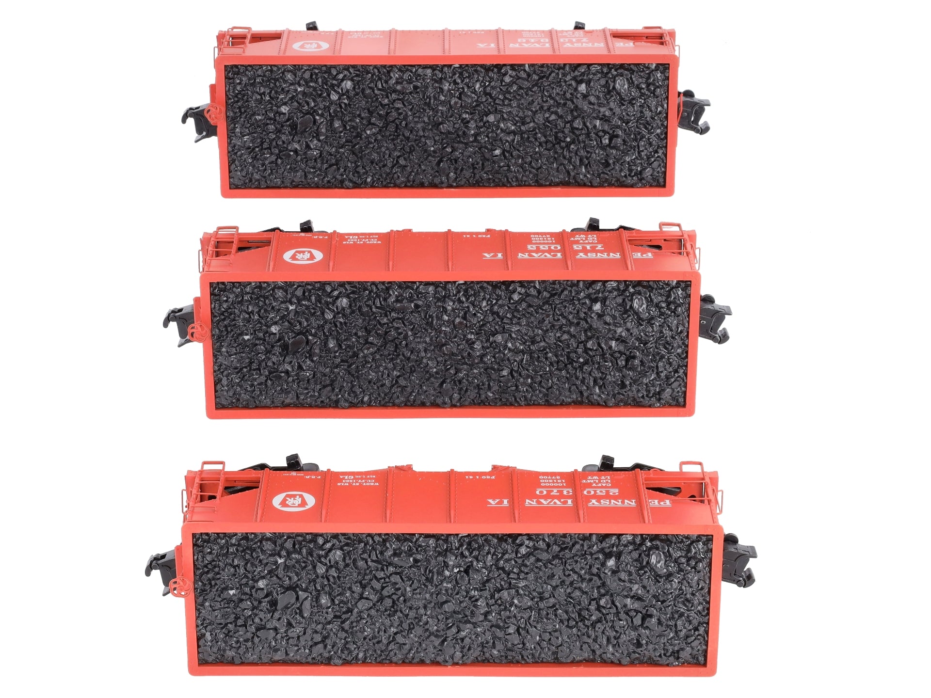 Lionel 6-85274 O Gauge Pennsylvania GLA 2-Bay Hopper w/ Coal Load (Set of 3) LN/Box