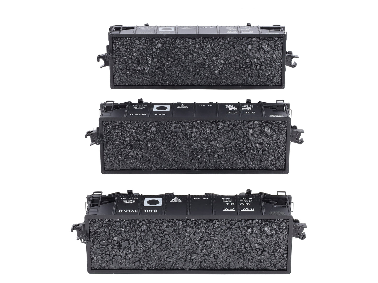 Lionel 6-85286 O Gauge Berwind White Coal GLa 2-Bay Hopper (Set of 3) LN/Box
