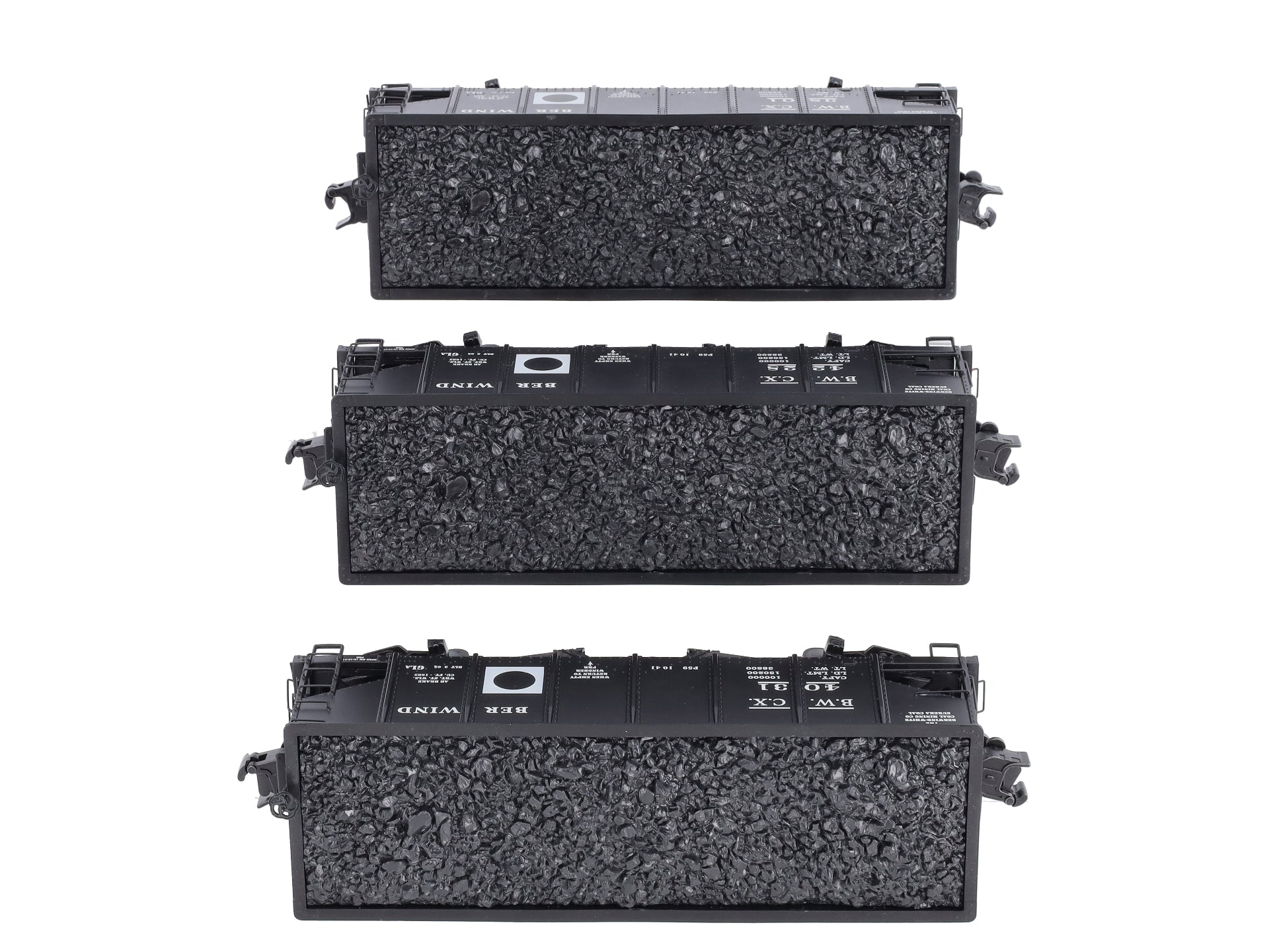 Lionel 6-85286 O Gauge Berwind White Coal GLa 2-Bay Hopper (Set of 3) LN/Box