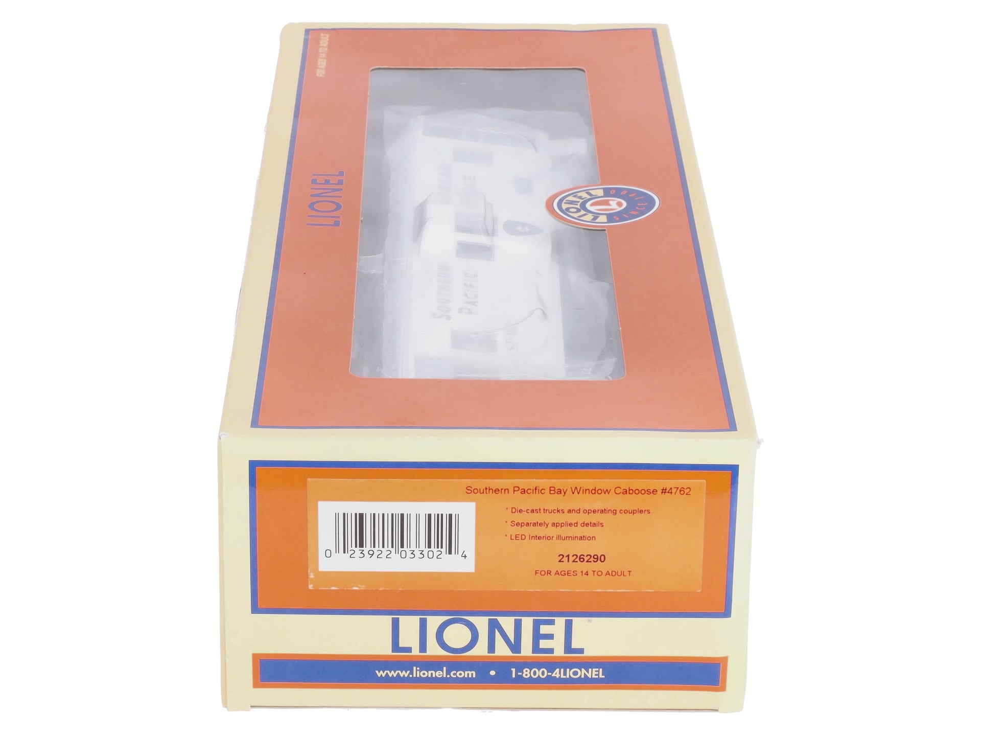 Lionel 2126290 O Gauge Southern Pacific Bay-Window Caboose #4762