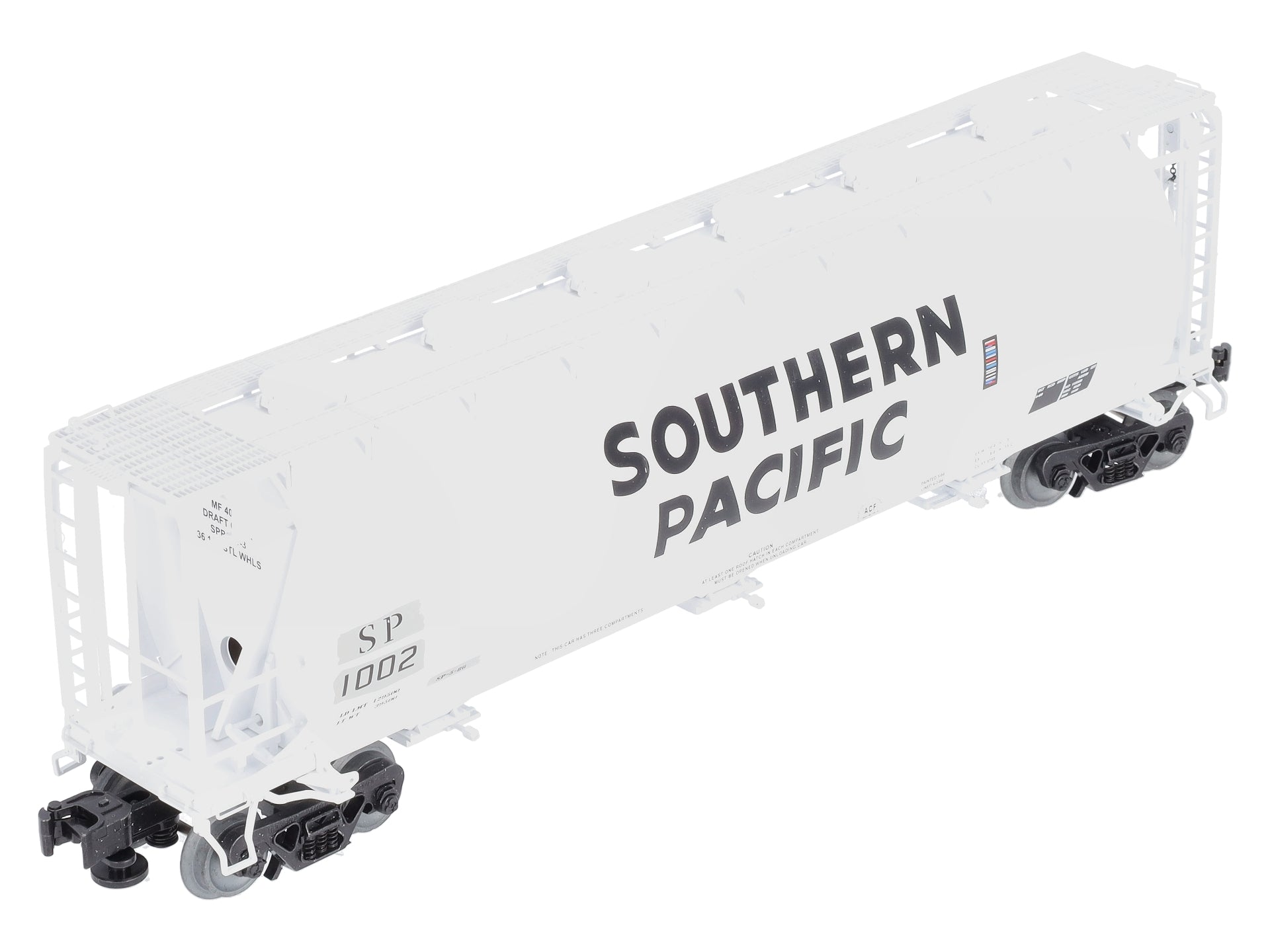 Lionel 6-84926 O Southern Pacific Cylindrical Covered Hopper #1002