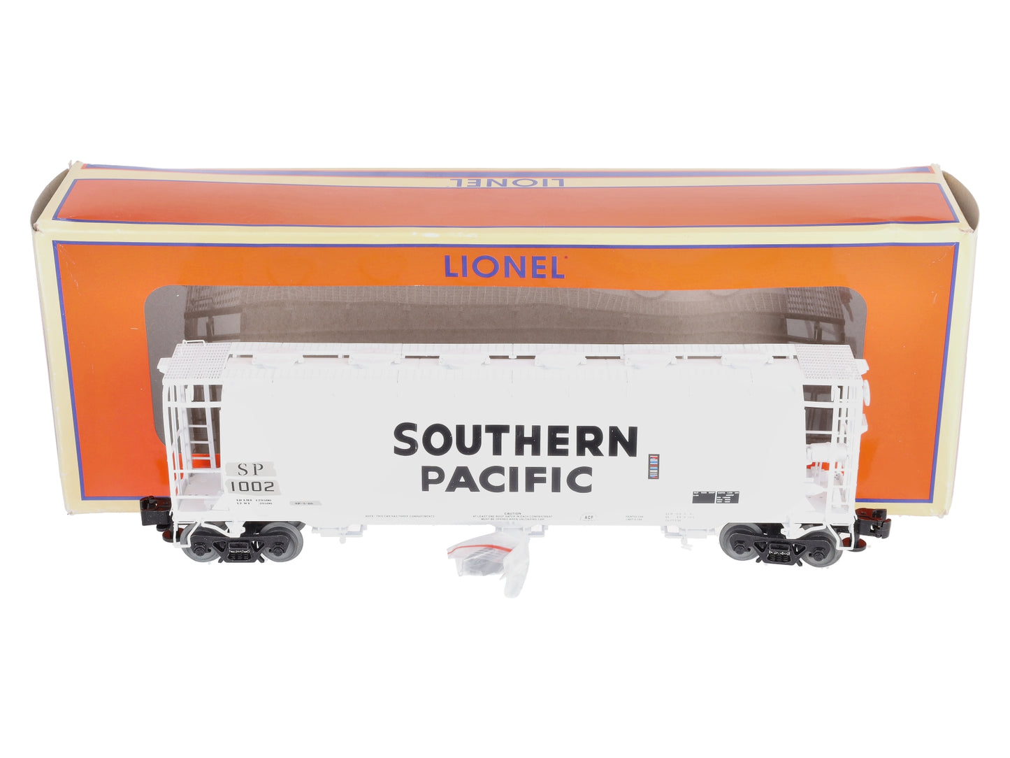 Lionel 6-84926 O Southern Pacific Cylindrical Covered Hopper #1002