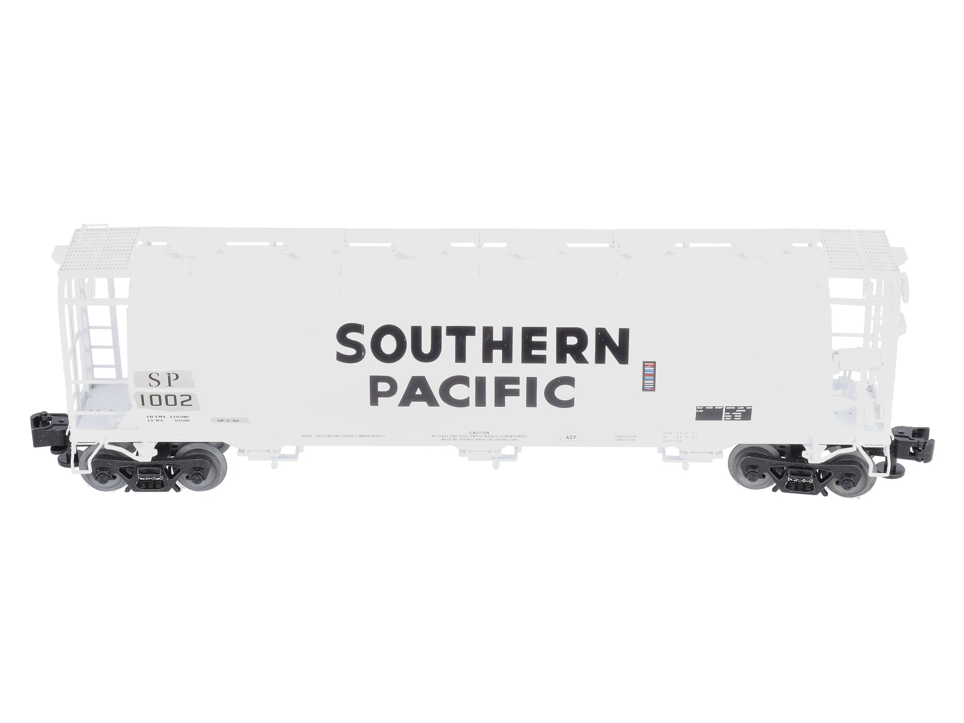 Lionel 6-84926 O Southern Pacific Cylindrical Covered Hopper #1002